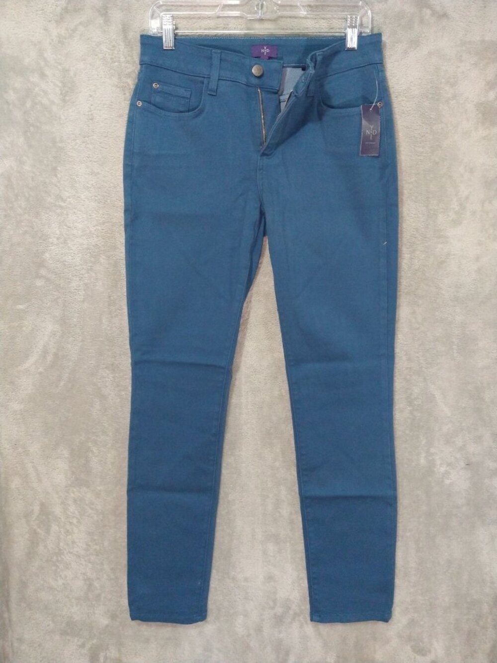NYDJ Jeans Pants Womens 4 Blue Skinny Legging Lift Tuck Stretch Mid Rise